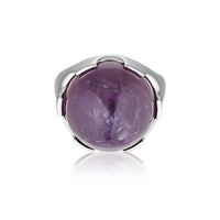 Orb Gemstone Ring - Purple Amethyst