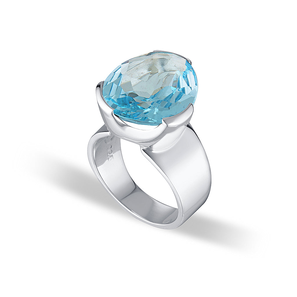 Sterling offers silver blur topaz ring