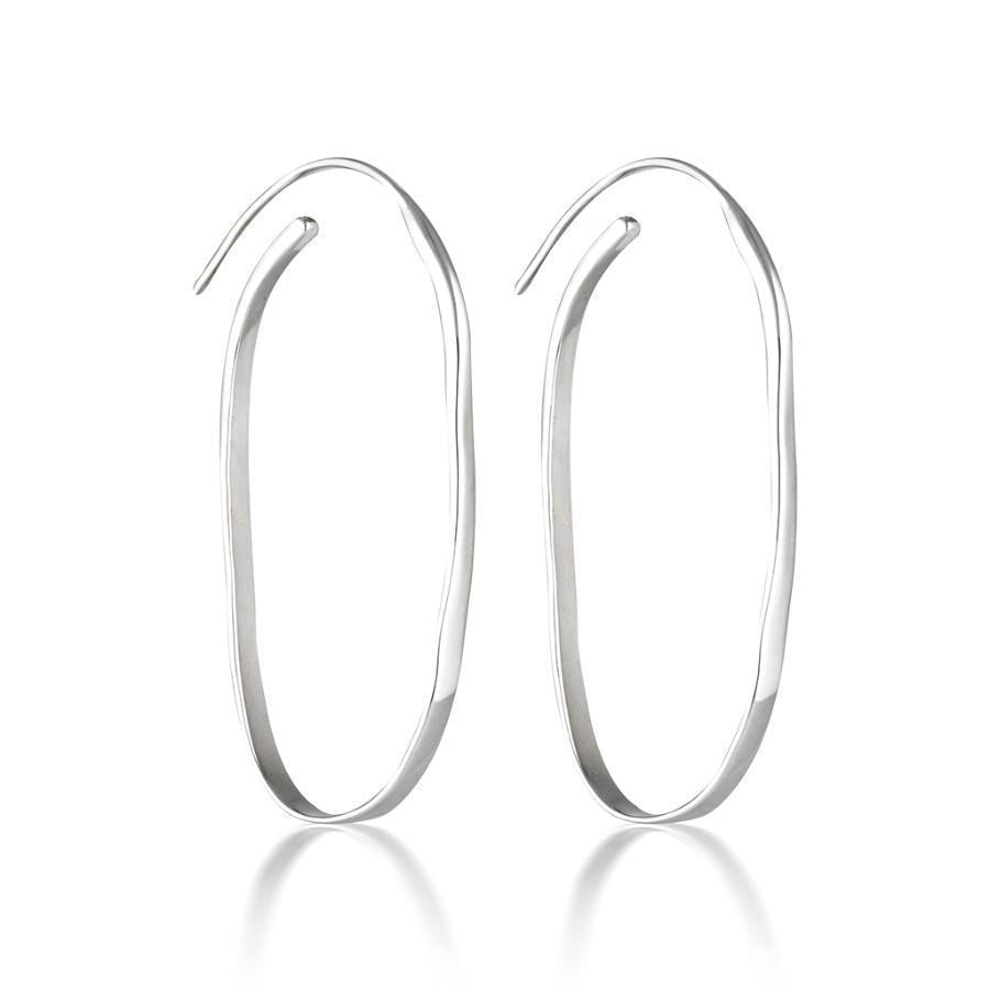 Oval Hoop Earrings