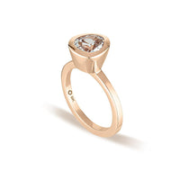 Rose Gold Celebration Stacker Ring - Small Tri-Cut