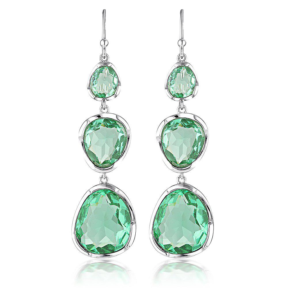 "To the Power of Three" - Gemstone Earrings - Green Amethyst