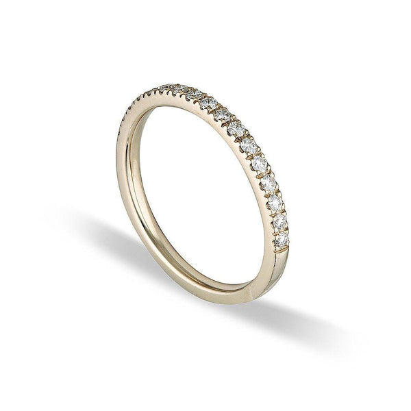 U Promise - Wedding Band - White Gold with Diamonds