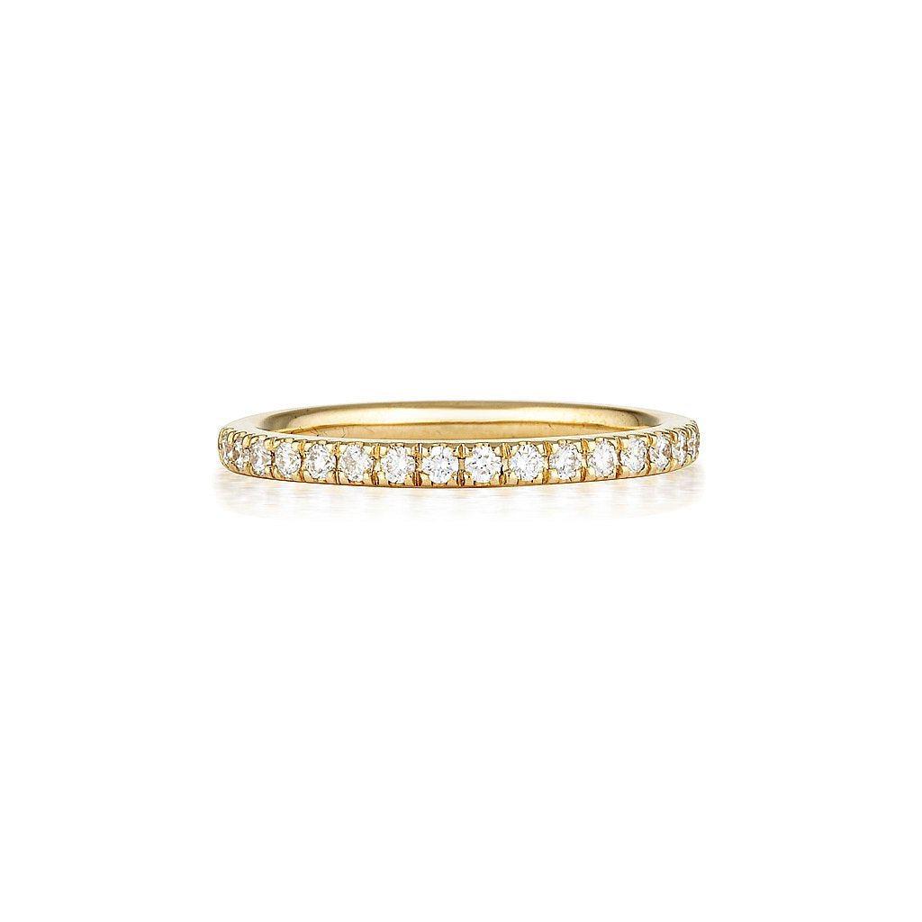 U Promise - Wedding Band - Yellow Gold with Diamonds