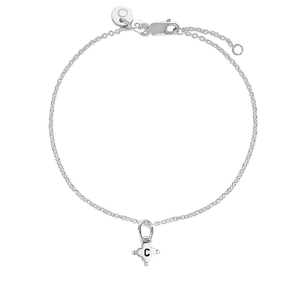 U-Swivel Silver - Clover Shield on a 50cm necklace chain