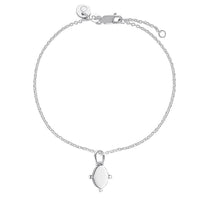 U-Swivel Silver - Oval Shield on a 50cm necklace chain