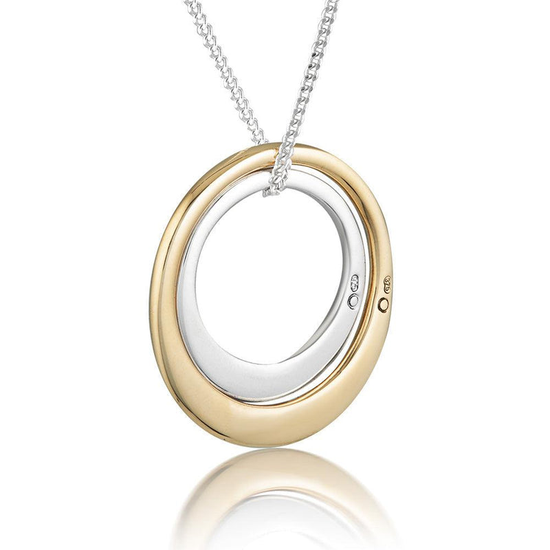 Ubercircle Medium Silver Inside Large Gold