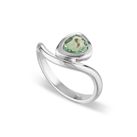 Waves Of Life Stackable Gemstone Rings | Various Gemstones - Green Amethyst