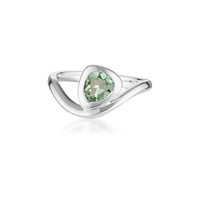 Waves Of Life Stackable Gemstone Rings | Various Gemstones - Green Amethyst