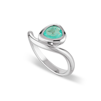 Waves Of Life Stackable Gemstone Rings | Various Gemstones - Paraiba Tourmaline - Nano Fused Quartz