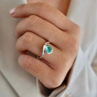 Waves Of Life Stackable Gemstone Rings | Various Gemstones - Paraiba Tourmaline - Nano Fused Quartz