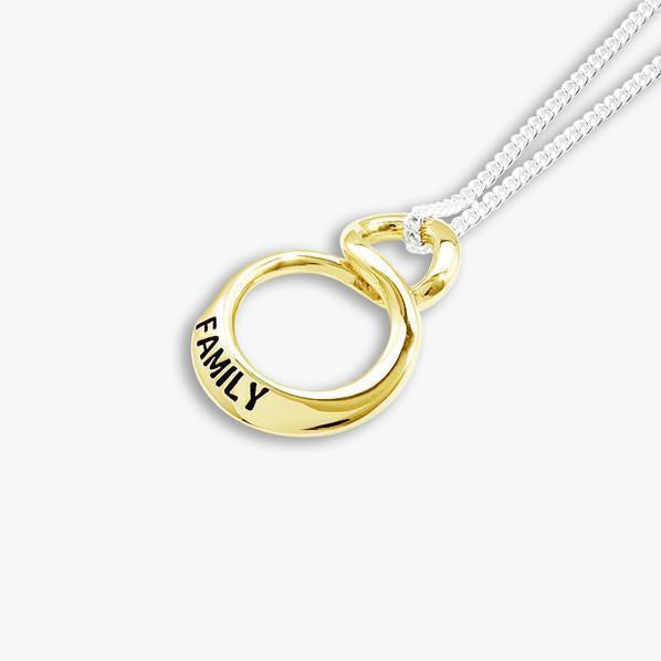 Infinity pendant - Medium Gold