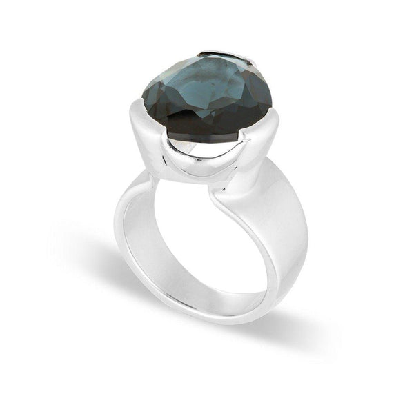 Original Tri-Cut Gemstone Ring - Sterling Silver / London Blue Topaz