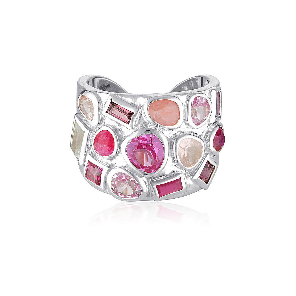 The Celebration Gemstone Ring - Pinks
